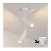Brilagi - LED RGBW prigušiva luster na šipci BRANCH 2xGU10/6,5W/230V beli