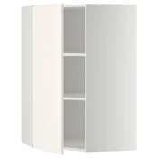 METOD Ugaoni zidni element s policama, bela/Veddinge bela, 68x100 cm