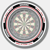 WINMAU/Advance White & Red Dartboard Surround/4453