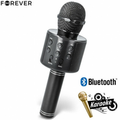 FOREVER BMS-300 Mikrofon Zvočnik, Bluetooth, USB, microSD, AUX-in, ECHO način, modulacija glasu, KARAOKE, črn