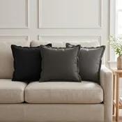 vidaXL Blazina 2 kos HOUTEN Svetlo siva 35 x 35 cm Lažni lanu
