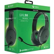 PDP žične stereo slušalke LVL50 sive barve za Xbox One & Xbox Series