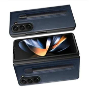 INF Samsung Galaxy Z Fold etui za telefon z vzorcem ličija in režo za pisalo Blue Model 4, (21837759)