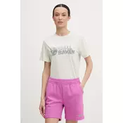 Fjallraven kratka ženska majica z bombažem Lush