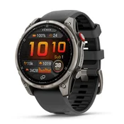 Garmin Fenix 8 Pro - 47 mm, AMOLED Sapphire, Graphit/Schwarz Titan mit QuickFit®-Silikon-Armband