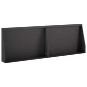 vidaXL Zadrževanje stene 2 kos 60 x 12 x 40 cm Jeklo Črna