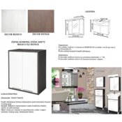 Ceramica Lux Zidna komoda Atina 60 x 70 bianco