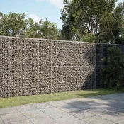 vidaXL Gabion z žico 5 mm in mrežo 5x10 cm 1050x50x200 cm