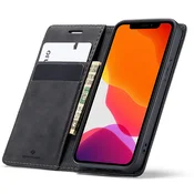 Spacecase SPACECASE OVITEK DENARNICA ZA IPHONE 12 MINI ČRNO USNJENO, (21964273)