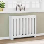 Vidaxl vidaXL Pokrov za radiator, bel, 104 x 20 x 82 cm, material na osnovi lesa