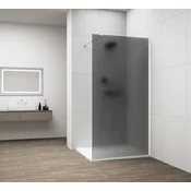 POLYSAN ESCA WHITE MATT Stenska Tuš Zastena z Dimljenim Steklom 1100 mm
