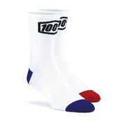 Nogavice 100%-USA Terrain MTB bele