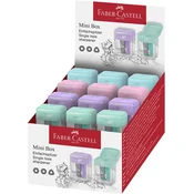 Strgalo, enojno luknjico, s pladnjem, stojalo, FABER-CASTELL, pastelne barve, 24 kosov