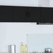 vidaXL Stenska kuhinjska omarica Črna 80 x 31 x 40 cm Konstruiran les