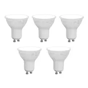 Komplet 5 pametnih GU10 50mm zatemnitvenih LED žarnic Opal 7W 630 lm 4000K