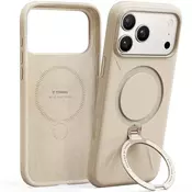 Premium ovitek Torras QPRO Silicone za iPhone 17 Pro - dessert gold