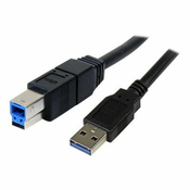 StarTech.com 3m Black SuperSpeed USB 3.0 Cable A to B M/M - USB cable - 3 m