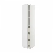 METOD / MAXIMERA Visoki element s fiokama, bela/Stensund bela, 40x60x200 cm