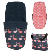 Set navlake za noge i torbe za kolica Cosatto - Pretty Flamingo