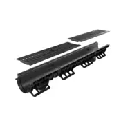 KANALETA Z LTŽ REŠETKO HEXT120, POVOZNA C250 156x120x1000mm, ČRNA | Topdom