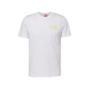 Pamucna majica Diesel za muškarce, boja: bijela, s tiskom