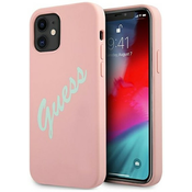 Guess GUHCP12SLSVSPG iPhone 12 mini 5,4 green pink hardcase Silicone Vintage (GUHCP12SLSVSPG)