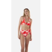Barts NORRI CROSS HALTER, kopalke ž.top bikini, rdeča 5138