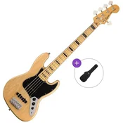 Fender Squier Classic Vibe 70s Jazz Bass V MN Basic SET Natural 5 strunska bas kitara