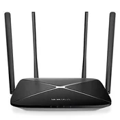 Mercusys AC12G AC1300 Dual Band Wireless Router, 867Mbps at 5GHz + 400Mbps at 2.4GHz, 1 10/100/1000M WAN + 3 10/100/1000M LAN, 4 x fixed 5dBi High Gai