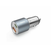 HAMA Auto punjac 1xUSB-C PD/1xUSB-A QC/ 38 W/ metal