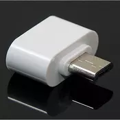Micro USB OTG adapter/priključek, združljiv s tabličnimi računalniki Android - bel