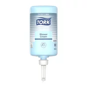 Tekoče milo v kartuši 1 L, Tork Shower Cream, modro, S1, 123022