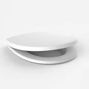 56 057 01 0000: WC deska SANIT 3000 (visoka linija), Duroplast, kovinski tečaji, bela