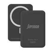 Superior Power bank MagSafe, 15W, 10000 mAh, Crni