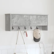 vidaXL Nadwyčajna obešalnik za plašče Betonsko siva 80 x 20 x 30 cm
