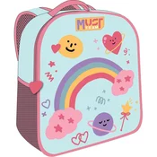 Luna: Must Team 3D nahrbtnik za vrtec z mavričnim vzorcem 26x10x32 cm