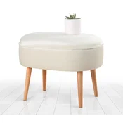 Atelier del Sofa Tabure 63x47x44cm, Krem