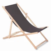 slomart Klasičen leseni ležalnik GreenBlue GB183, rjav