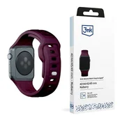3MK Silikonski pašček za Apple Watch 42mm temno vijoličen