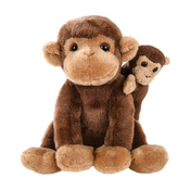 Plišani majmun sa majmuncetom 30 cm 11/70951