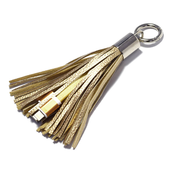 USB Kabl sa priveskom iPhone Lightning zlatni