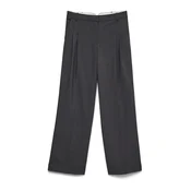 Vero Moda Tall Hlače z naborki VMDEMIA pegasto siva