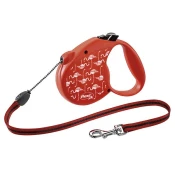Flexi Standard Flamingo S do 12kg, 5m uže - crvena
