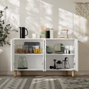 Hanah Home Konzola Venedik, 120x73,6x29,6 cm, Bela