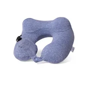 INF Napihljiva potovalna U-blazina z PVC in snemljivo prevleko Blue, (5000286725)