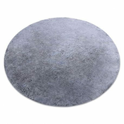 eoshop Okrogla pralna preproga LAPIN shaggy, nedrseča, črna/slonokoščena ( - Velikost: krog 160 cm)