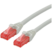 ROLINE Roline 21.15.2501 RJ45 omrežni kabel\, Patch kabel cat 6 U/UTP 1.00 m siva 1 kos, (20420112)