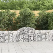 Lucne gabionske košare 30 kom 200x30x60/80 cm pocincano željezo