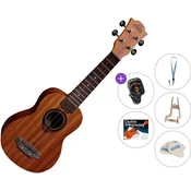 LAG TKU-8S Tiki Premium SET Natural Satin Soprano ukulele