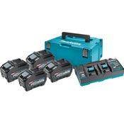 MAKITA XGT power set Makpac tip3, BL4050Fx4, DC40RB 191U42-2